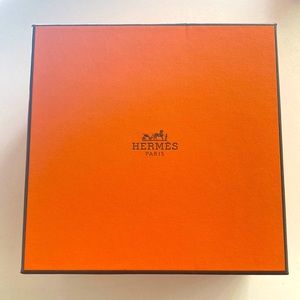 Hermes classic orange box size 6.5” x 6.5” x 3.5”